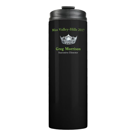 Miss America stijl Crown Thermal Tumbler Thermosbeker (Voorkant)
