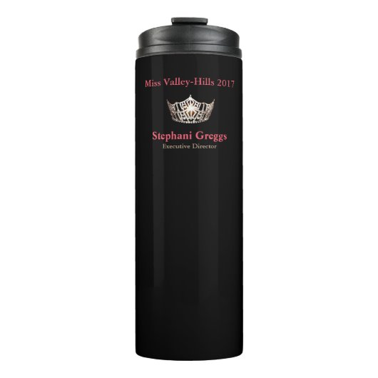 Miss America-stijl Crown Thermal Tumbler Thermosbeker (Voorkant)