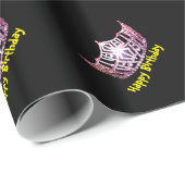 Miss America stijl Crown Verjaardag Inpakpapier (Rol Hoek)