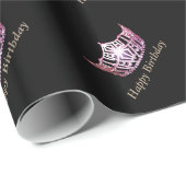 Miss America stijl Crown Wrapping Paper Cadeaupapier (Rol Hoek)