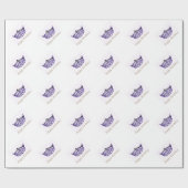 Miss America stijl Crown Wrapping Paper Cadeaupapier (Vlak)