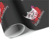 Miss America stijl Crown Wrapping Paper Cadeaupapier (Rol Hoek)