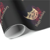 Miss America stijl Crown Wrapping Paper Cadeaupapier (Rol Hoek)