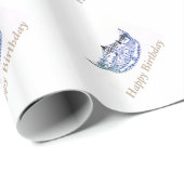 Miss America stijl Crown Wrapping Paper Cadeaupapier (Rol Hoek)