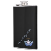 Miss America stijl Custom Handtekening Kroonkolf Heupfles (Links)