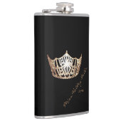 Miss America stijl Custom Handtekening Kroonkolf Heupfles (Rechts)