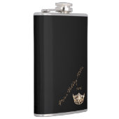 Miss America stijl Custom Handtekening Kroonkolf Heupfles (Rechts)