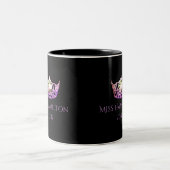 Miss America stijl Custom Naam Orchidee Crown Mok (Center)
