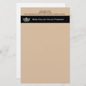 Miss America stijl Custom Stationery Paper Briefpapier (Voorkant / Achterkant)