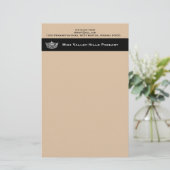 Miss America stijl Custom Stationery Paper Briefpapier (Staand voorkant)