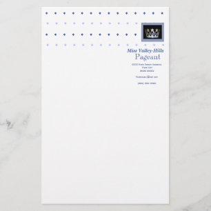 Miss America stijl Diamond & Crown Stationery Briefpapier
