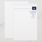 Miss America stijl Diamond & Crown Stationery Briefpapier (Voorkant / Achterkant)