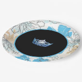 Miss America stijl Floral Crown Borden Papieren Bordje (Gekanteld)