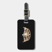 Miss America stijl Kroon Bagage Label (Voorkant verticaal)