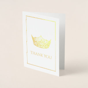 Miss America stijl kroon Folie Kaarten