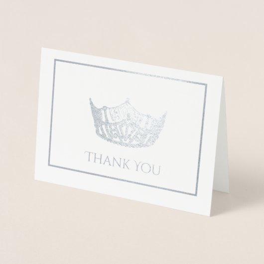 Miss America stijl kroon Folie Kaarten (Voorkant)