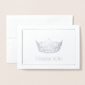 Miss America stijl kroon Folie Kaarten (Voorkant met envelop)