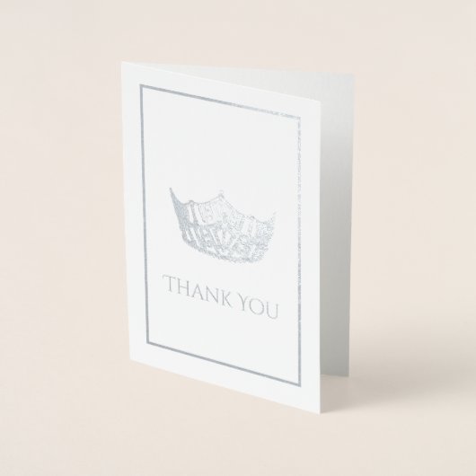 Miss America stijl kroon Folie Kaarten (Voorkant)