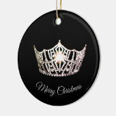 Miss America stijl kroon ornament (Links)