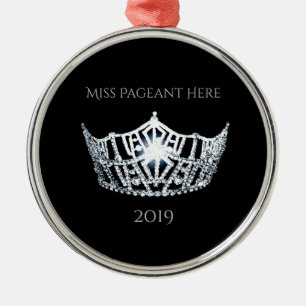 Miss America-stijl Kroonkerstversiering Metalen Ornament