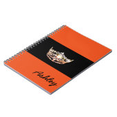 Miss America stijl Notitieboek-Crown & Custom Name Notitieboek (Linkerzijde)