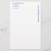 Miss America stijl op de zijkant briefhoofd Briefpapier (Voorkant)