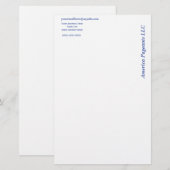 Miss America stijl op de zijkant briefhoofd Briefpapier (Voorkant / Achterkant)