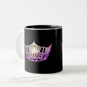 Miss America stijl Orchidee Crown Mok (Voorkant links)