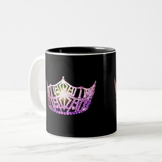 Miss America stijl Orchidee Crown Mok (Voorkant links)