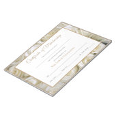 Miss America stijl Pageant Certificaten-Rozen Notitieblok (Schuin)