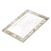 Miss America stijl Pageant Certificaten-Rozen Notitieblok (Schuin)