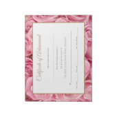 Miss America stijl Pageant Certificates-Achievmmme Notitieblok (Linkerzijde)