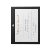 Miss America stijl Pageant Certificates-Achievmmme Notitieblok (Linkerzijde)