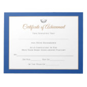Miss America stijl Pageant Certificates-Achievmmme Notitieblok (Voorkant)
