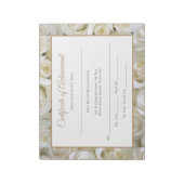 Miss America stijl Pageant Certificates-Achievmmme Notitieblok (Linkerzijde)