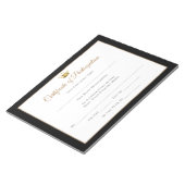 Miss America stijl Pageant Certificates-Particptn Notitieblok (Schuin)