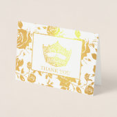 Miss America stijl Pageant Crown Folie Kaarten (Voorkant)