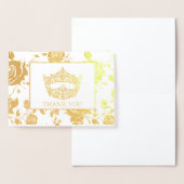 Miss America stijl Pageant Crown Folie Kaarten (Display)