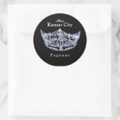 Miss America stijl Pageant Crown Sticker (Tas)