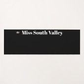 Miss America-stijl Pageant Crown Yoga Mat (Voorkant (horizontaal))