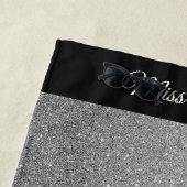 Miss America stijl Pageant Glitter Beach Towel Strandlaken (In situ)