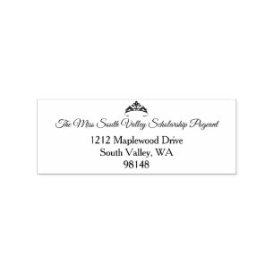 Miss America stijl Pageant Rubber Stamp Rubberstempel