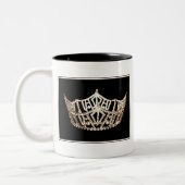 Miss America stijl Platinum Crown Mok (Links)