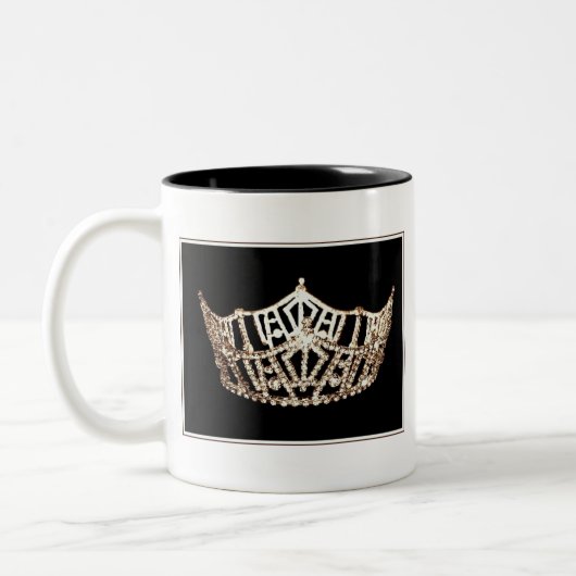 Miss America stijl Platinum Crown Mok (Links)