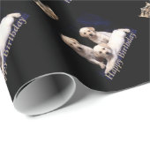 Miss America stijl Puppy & Crown Gift Wrap Cadeaupapier (Rol Hoek)