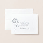 Miss America stijl verkiezing kroon Folie Kaarten (Voorkant met envelop)