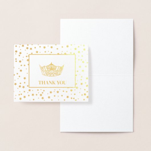 Miss America stijl verkiezing kroon Folie Kaarten (Display)