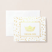 Miss America stijl verkiezing kroon Folie Kaarten (Voorkant met envelop)