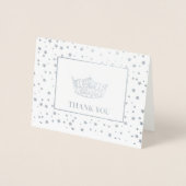 Miss America stijl verkiezing kroon Folie Kaarten (Voorkant)