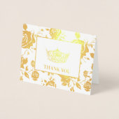 Miss America stijl verkiezing kroon Folie Kaarten (Voorkant)